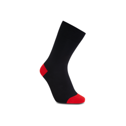 iZ Sock bambusstrømper i rød hæl og tå til børn