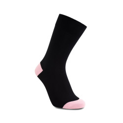 iZ Sock bambusstrømper i lyserød hæl og tå