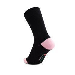 iZ Sock bambusstrømper i lyserød hæl og tå