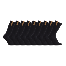 iZ Sock 9pak sportsstrømper med bomuld i sort