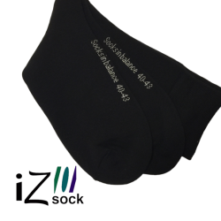 iZ Sock 6-pak bomuldsstrømpe Terry i sort