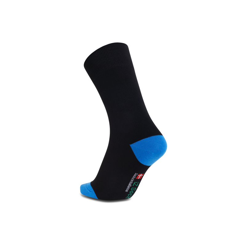 iZ Sock bambusstrømper i blå hæl og tå