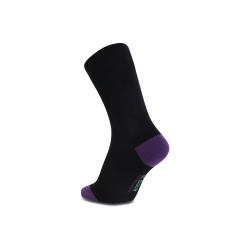 iZ Sock bambusstrømper i lilla hæl og tå til børn